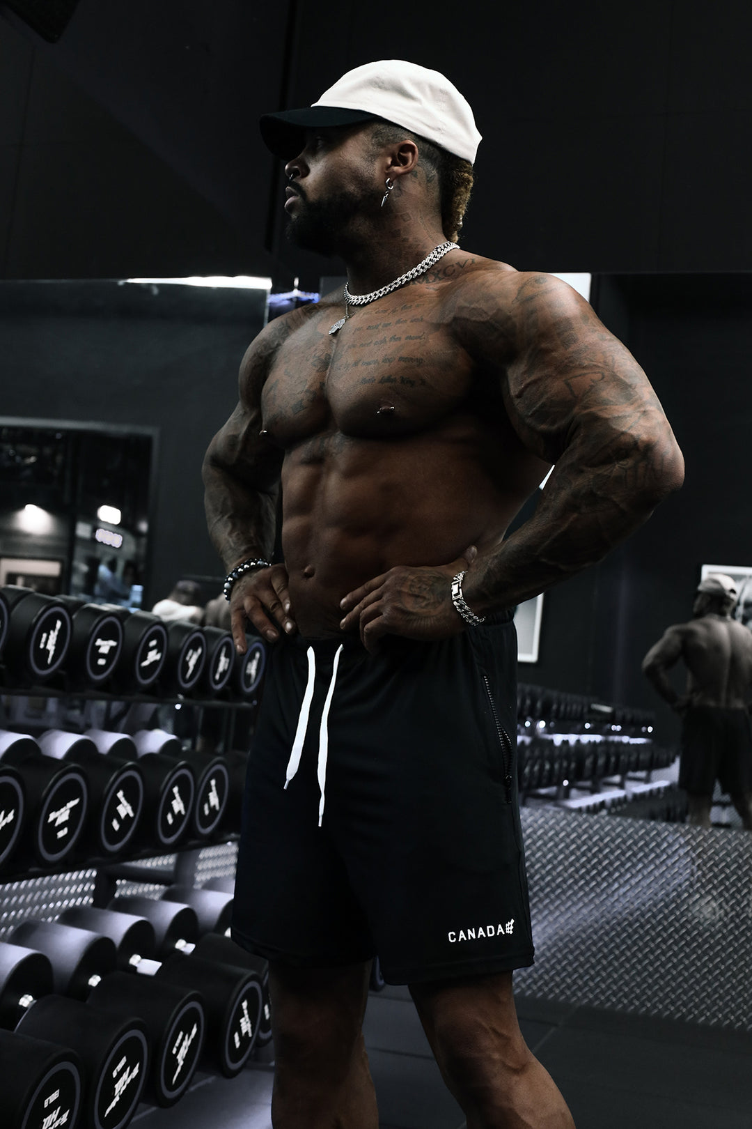 Agile Bodybuilding 4'' Shorts w Zipper Pockets - Canada Logo