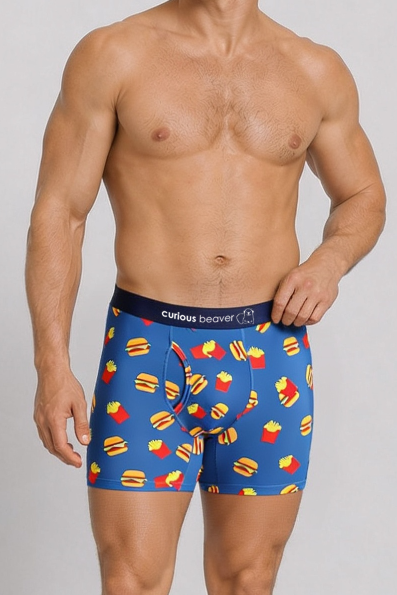 Men's Boxer Briefs - Burgers