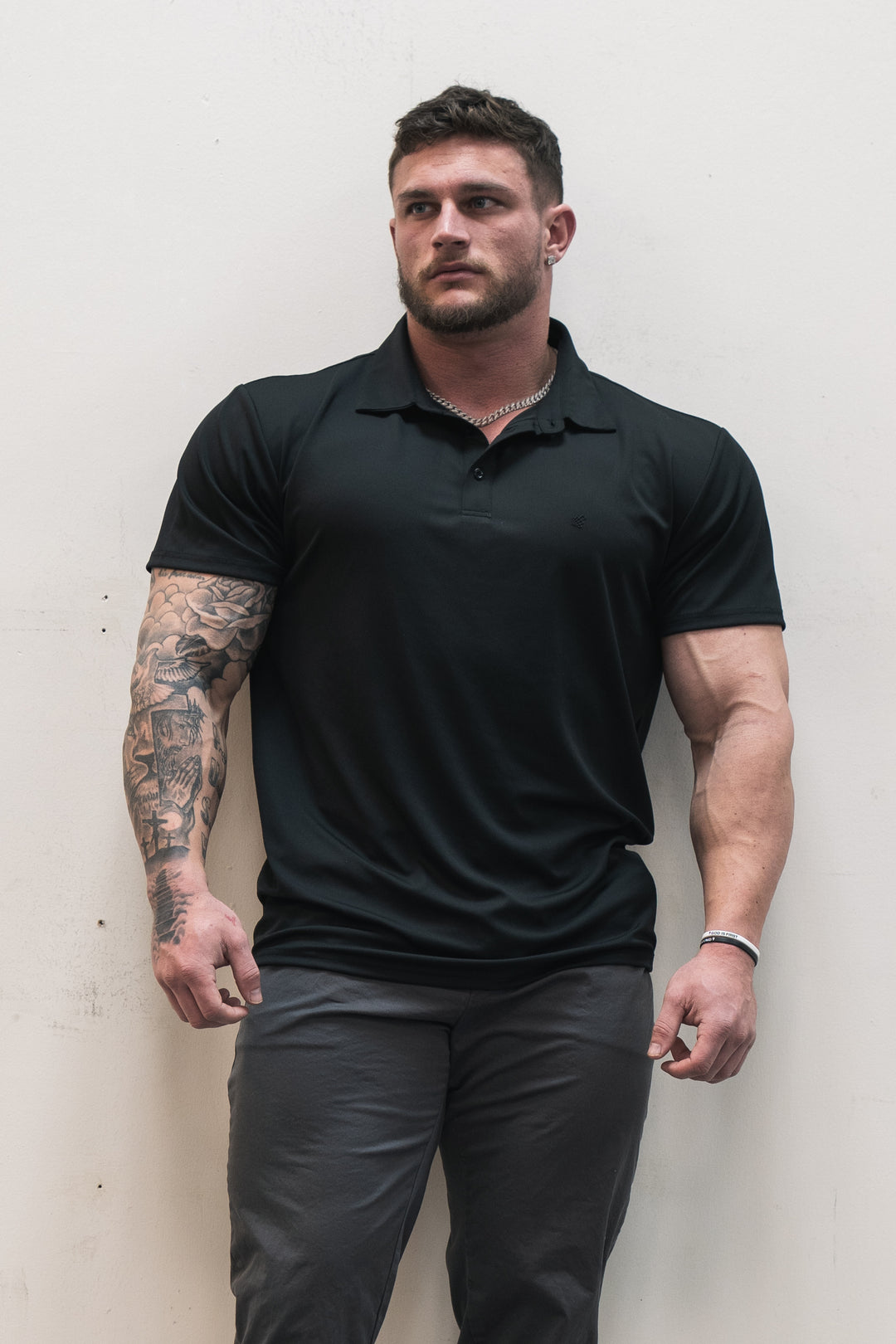 Fast-Dry Polo T-Shirt - Black
