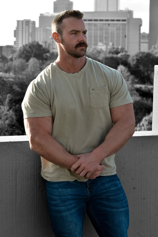 Classic Premium Pocket T-Shirt - Pistachio Green