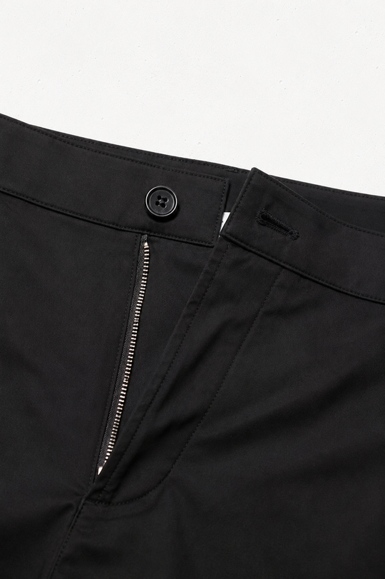 Flex Waist Chino Shorts - Black