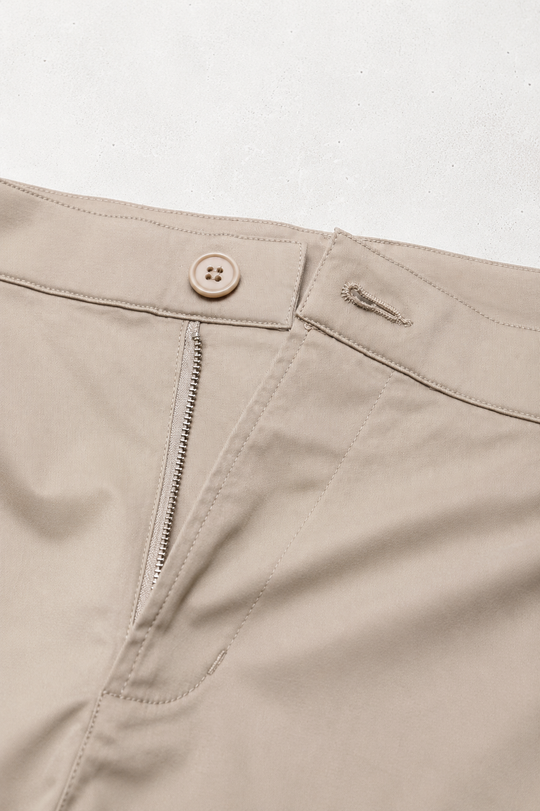 Flex Waist Chino Shorts - Khaki