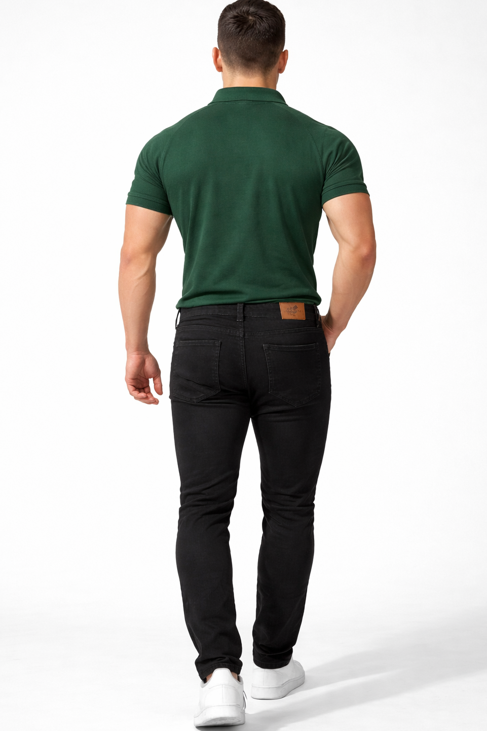 Men's Fitted Stretchy Pants - Black