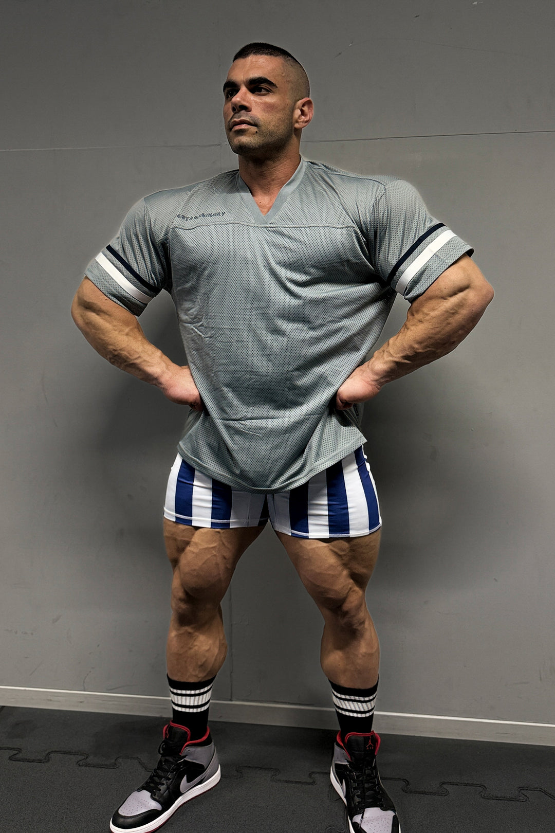 Jed North Warrior V-Neck Jersey - Gray