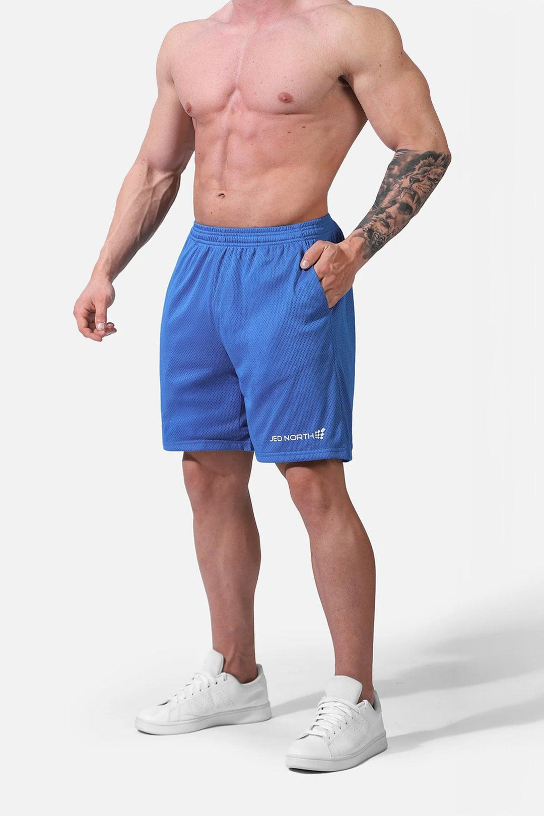 Jersey Mesh 7.5" Gym Shorts - Blue