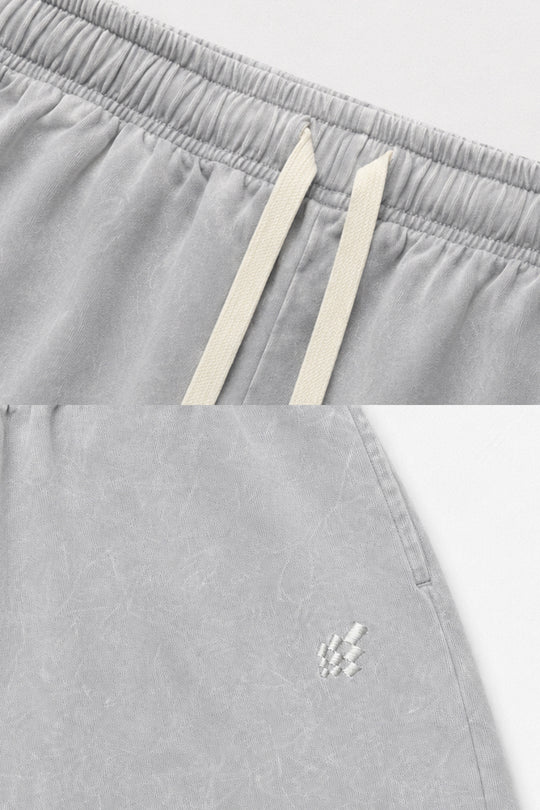 Loose Fit Comfort Joggers - Washed Gray