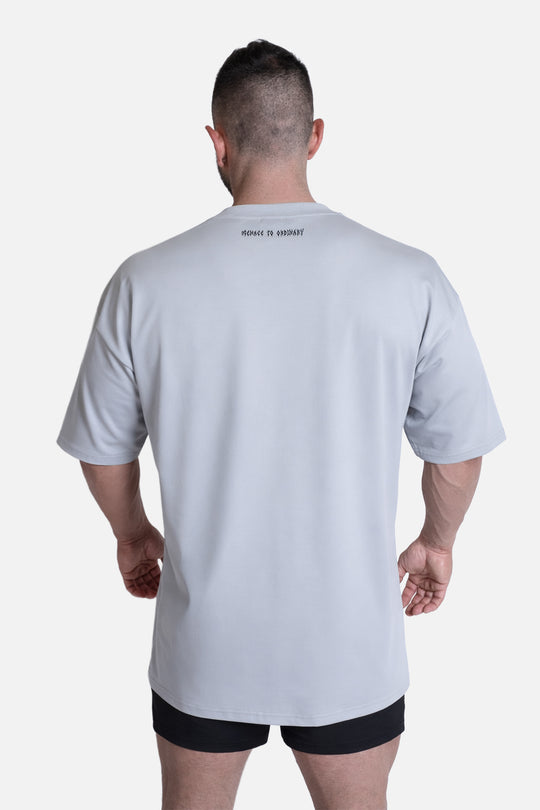 Energy Oversized T-Shirt - Gray Menace to Ordinary