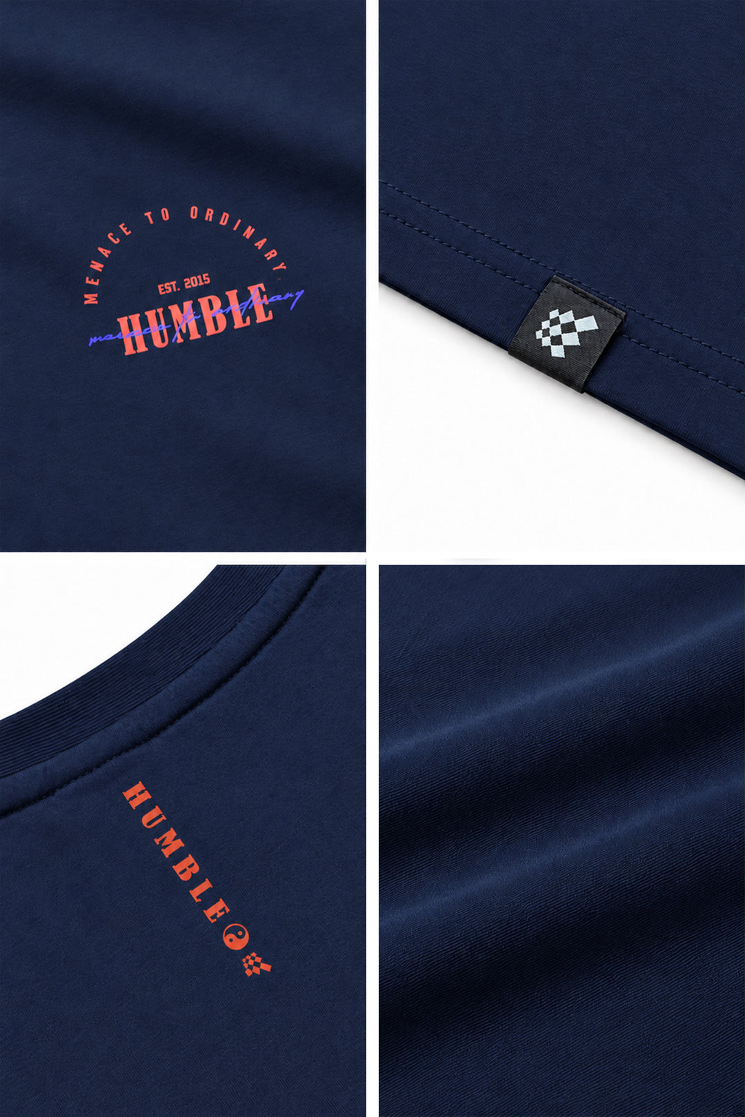 Energy Oversized T-Shirt - Humble Logo Navy