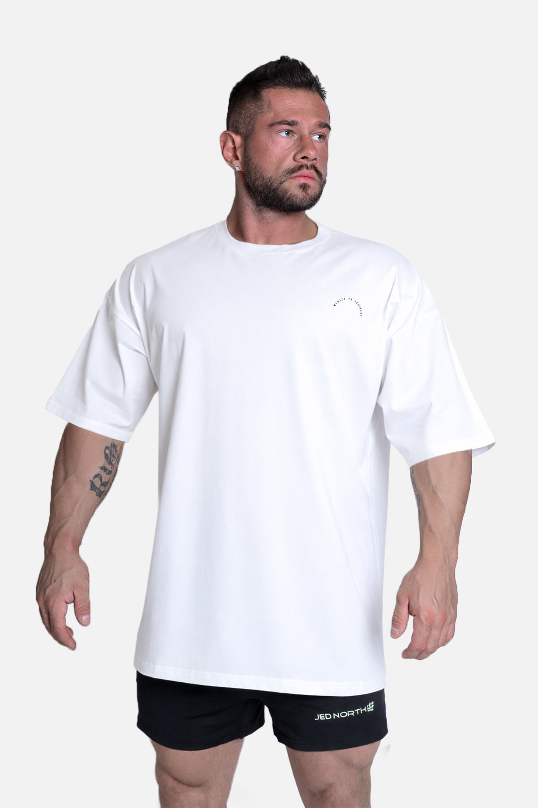 Energy Oversized T-Shirt - White Menace to Ordinary
