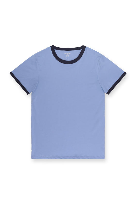 Muscle-Fit Ringer T-Shirt - Electric Blue