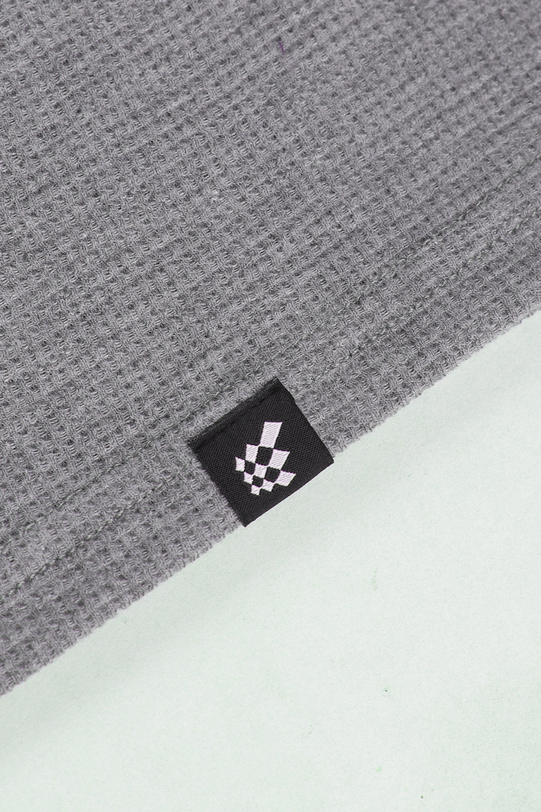 Waffle Henley T-Shirt - Light Gray