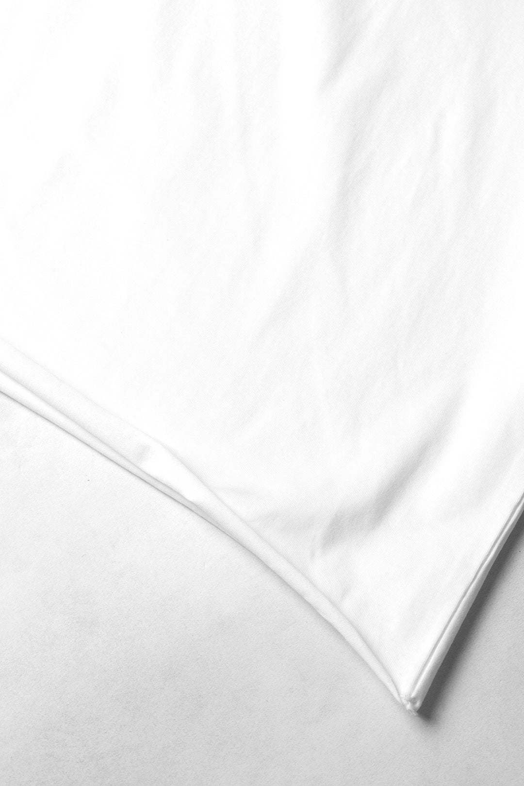 Oversized Raw-Cut Cropped Tee - White