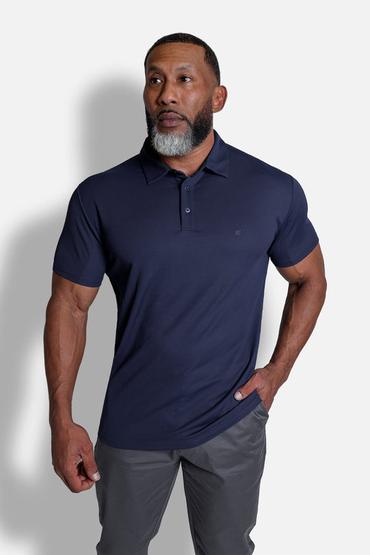 Fast-Dry Polo T-Shirt - Navy