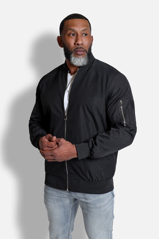 Northbound Water Resistant Bomber Jacket - Black