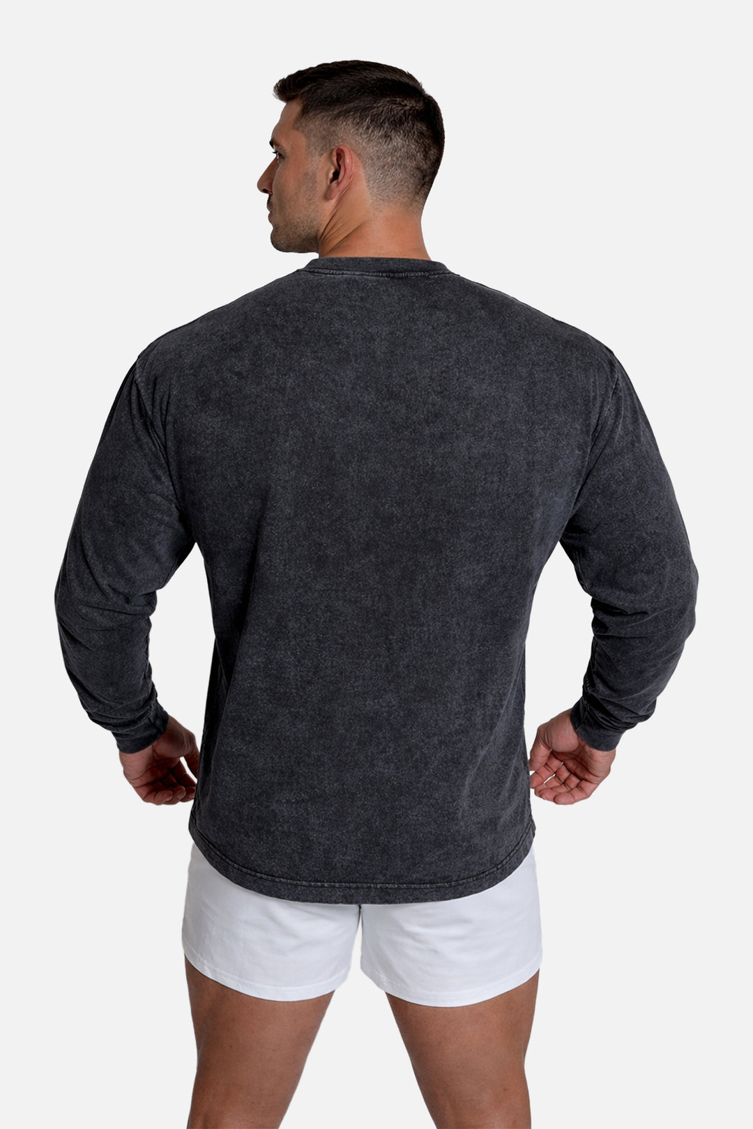 Vintage Wash Long Sleeve T-Shirt - Black