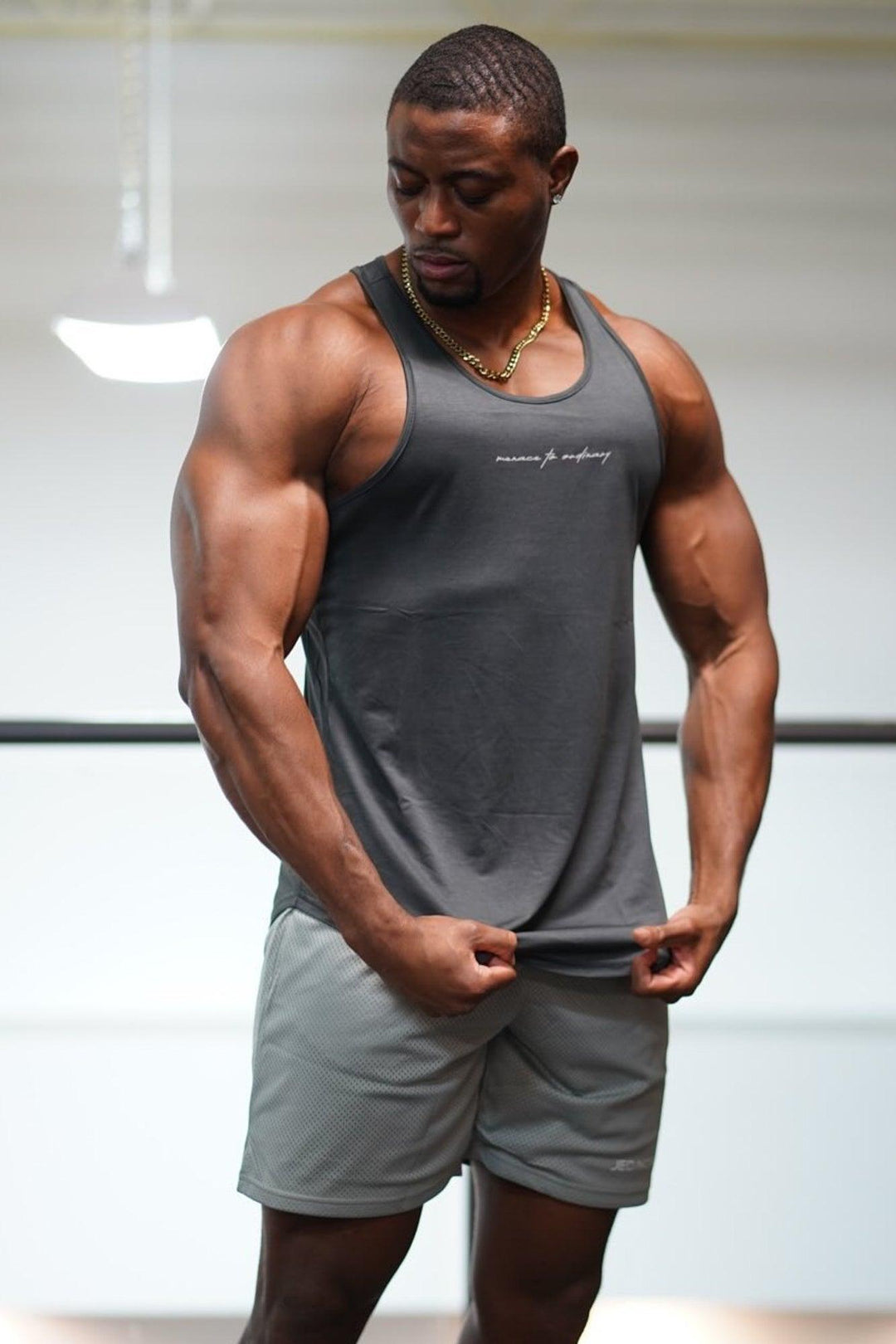 Dynamic Bodybuilding Stringer - Dark Gray