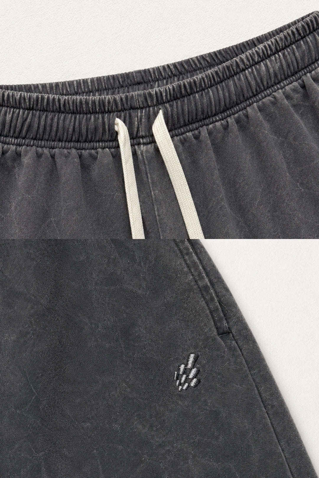 Loose Fit Comfort Joggers - Washed Black