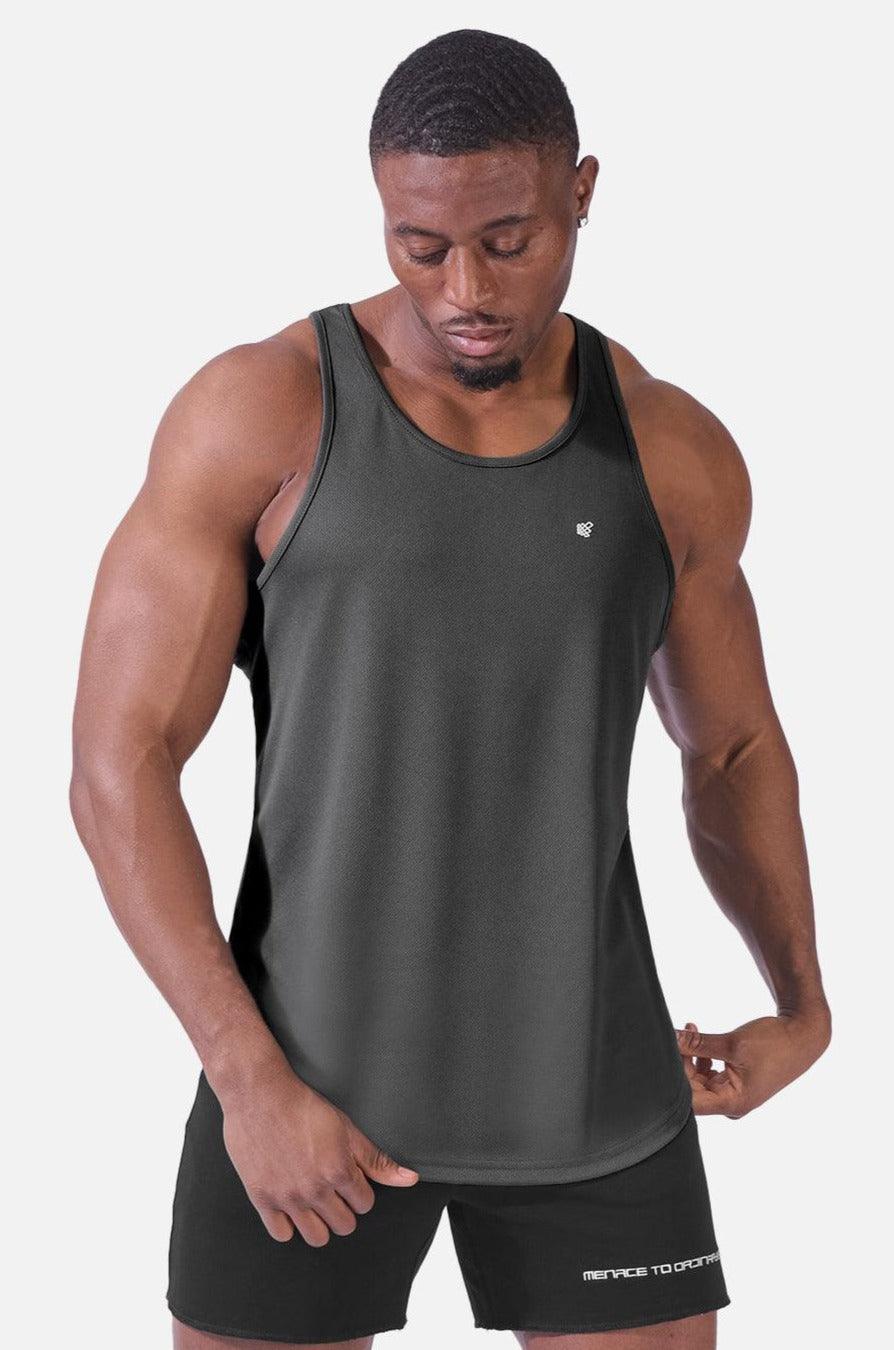 Dri-Fit Workout Bodybuilding Stringer - Dark Gray - Jed North